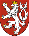 Czech lion with a double tail from the Small coat of arms first time appeared in the 13th century